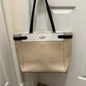 Kate Spade Cream and Black Tote